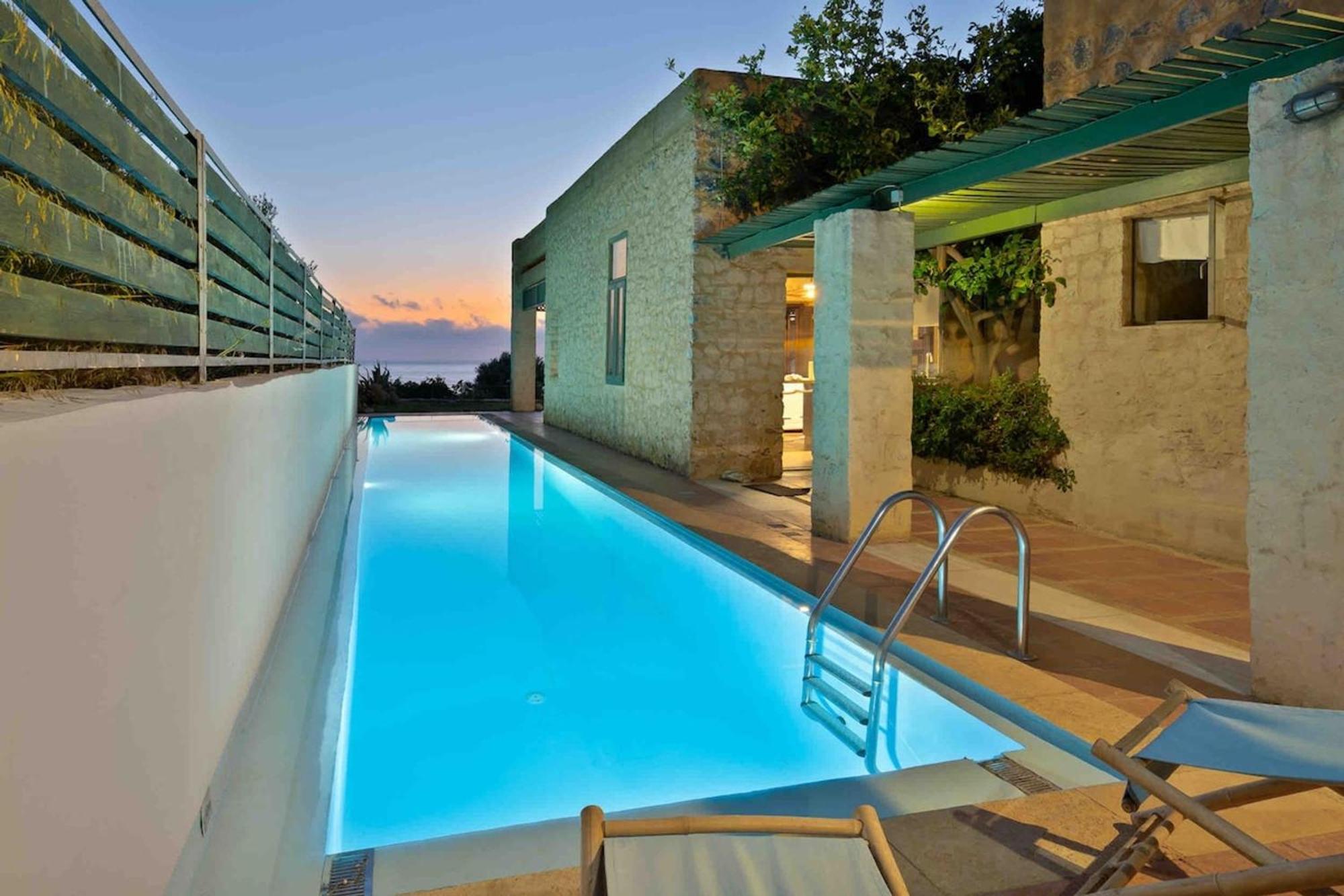 Villa Mediterranea, With Heated Pool Livadia  Luaran gambar